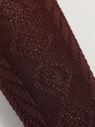 LUISE STEINER | Kniestrümpfe anthra | dunkelrot